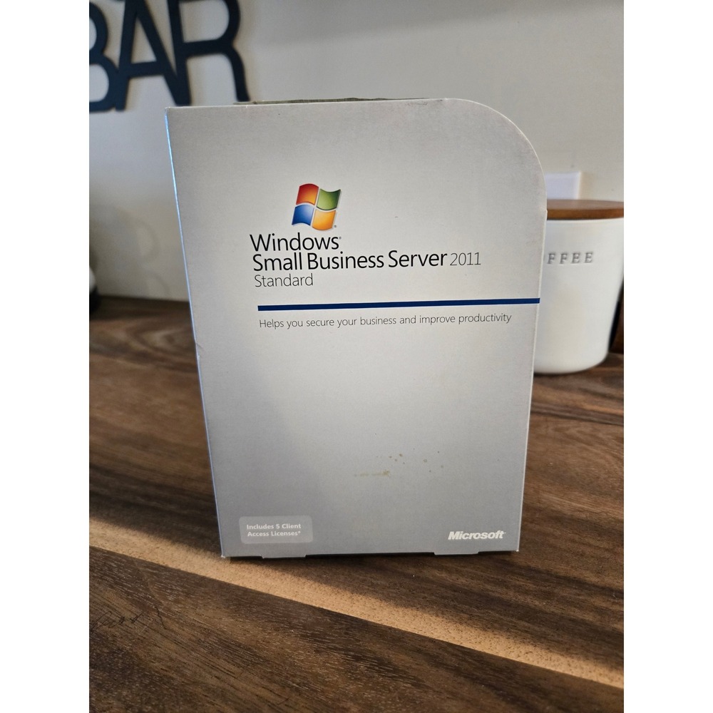 Microsoft Windows Small Business Server 2011 Standard 64-bit 5 CALs DVD COA